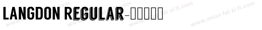 LANGDON Regular字体转换